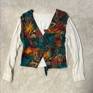 Vintage Vest with Sleeves